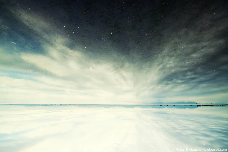 Сentennial Beach looks like a sky full of stars during the low tide (Tsawwassen, Vancouver)