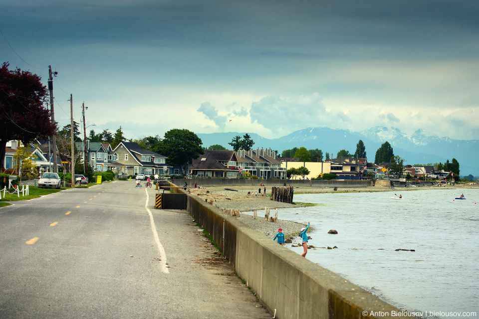 Вид на набережную поселка Point Roberts, WA