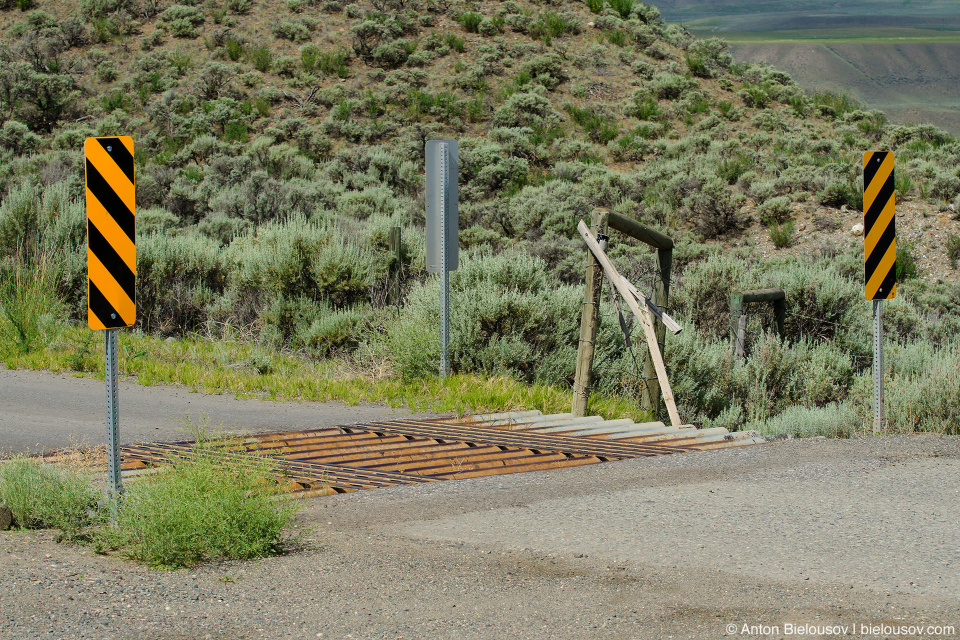 Cattleguard grid (Ashcroft, BC)