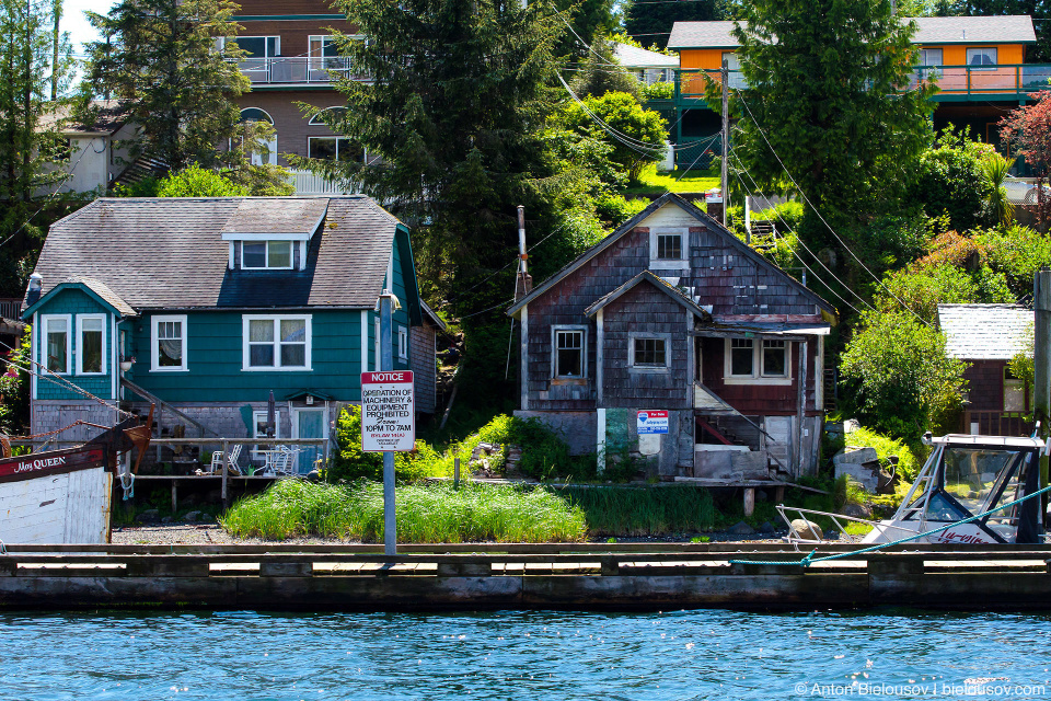 Heritage fishers' buildings Ucluelet, BC