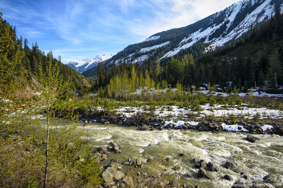 Lillooet river near Keyhole Falls