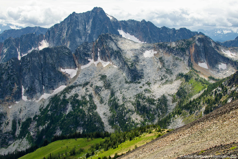 Castle Mountain as seen from Frosty Mountain Peak