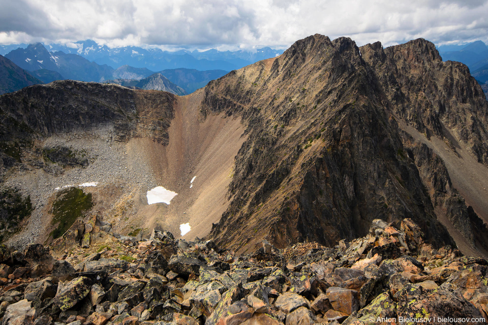 Вид с вершины горы Frosty Mountain, Manning Provincial Park, BC