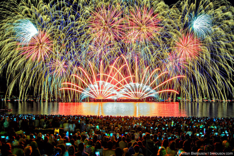 Vancouver Lights Festival 2013 Fireworks from Second Beach