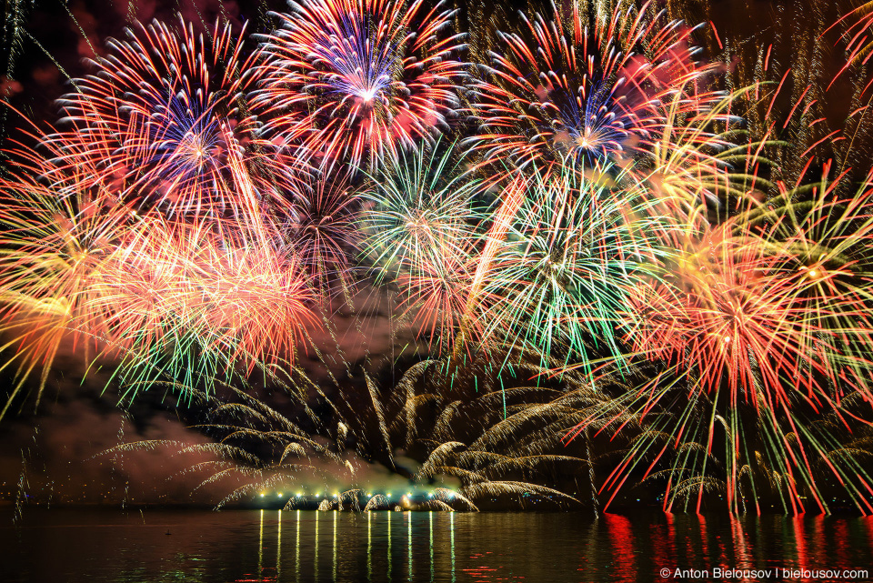 Vancouver Lights Festival 2013 Fireworks from Second Beach