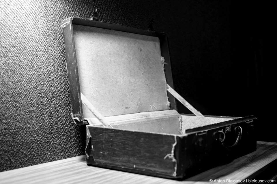 West Coast Railway Heritage Park museum old vintage suitcase