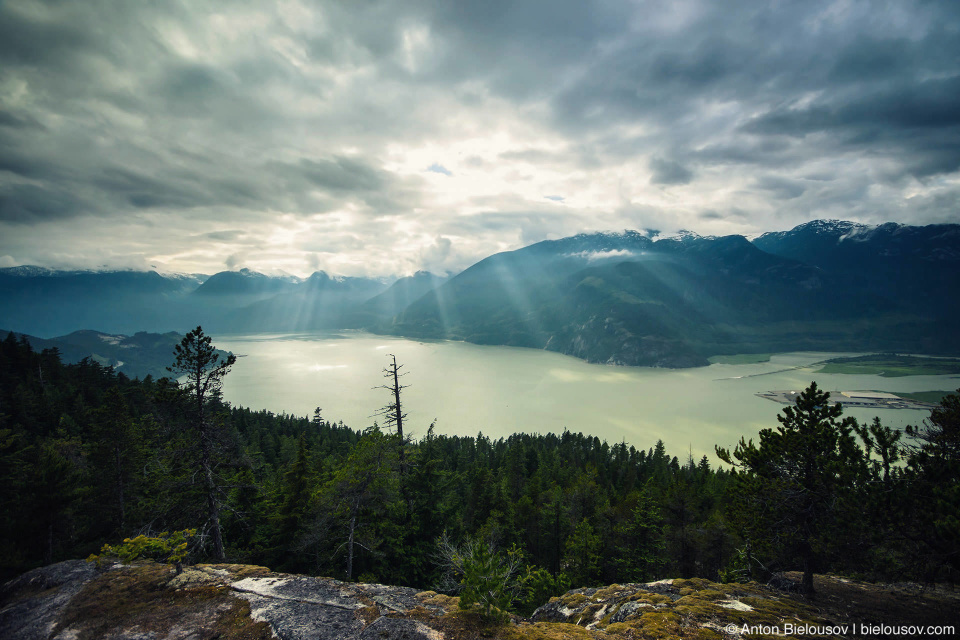 Howe Sound view from Upper Shannon Falls