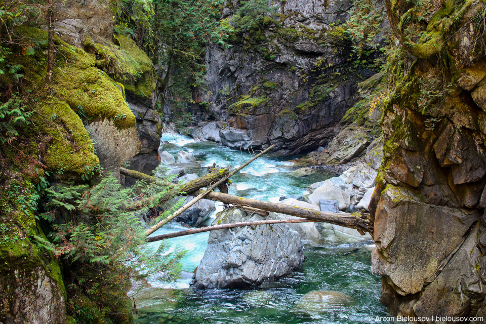 Coquihalla river debris at Othello Tunnels