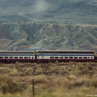 Экспресс Rocky Mountaineer в прериях Камлупса Экспресс Rocky Mountaineer в прериях Камлупса