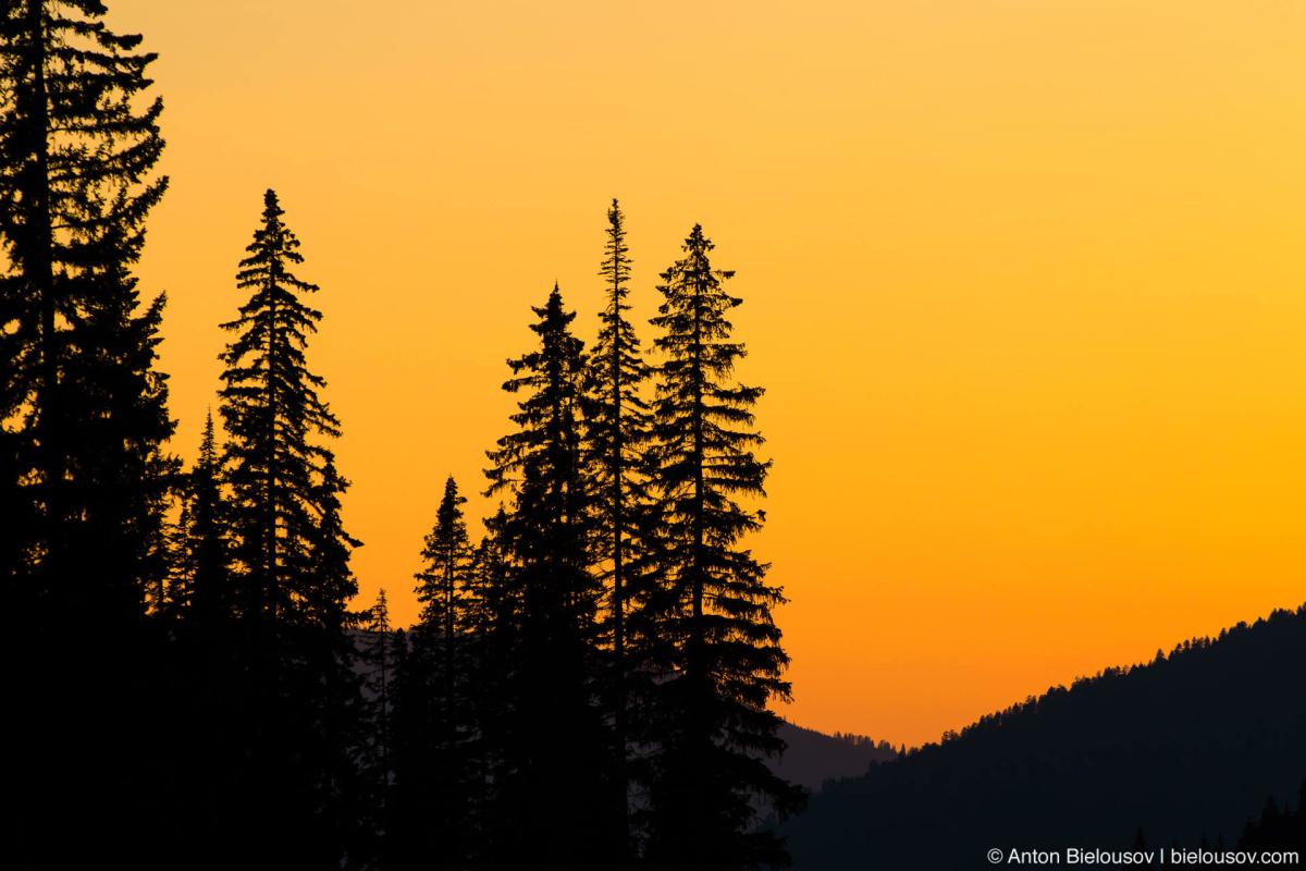 Sunset in Sun Peaks, BC