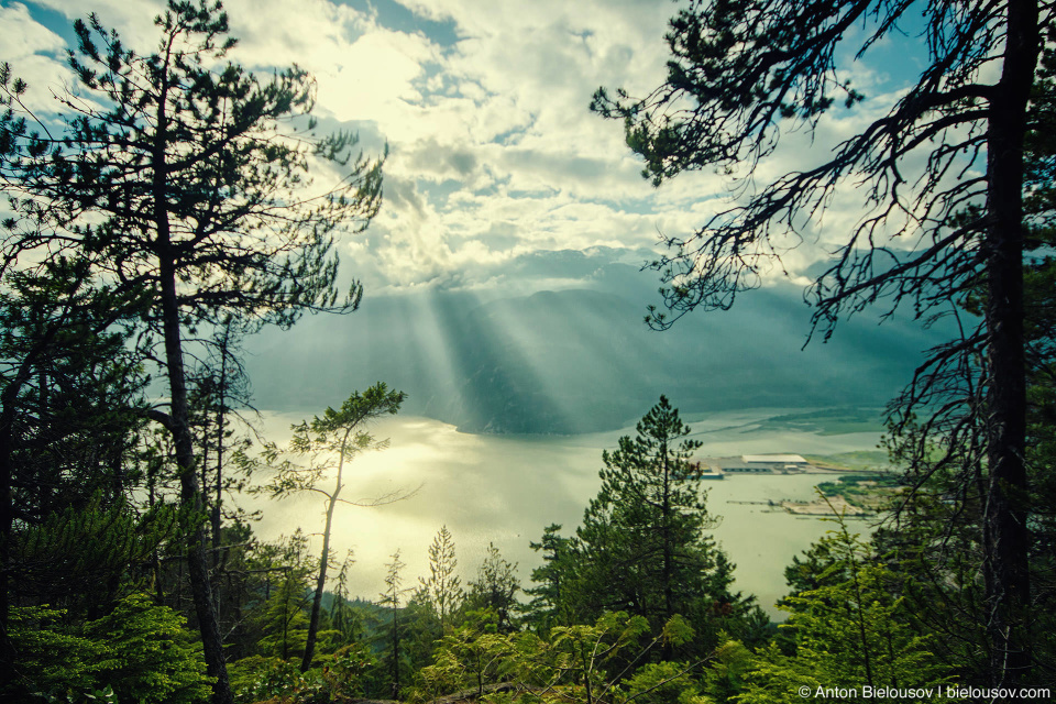 Howe Sound view from Upper Shannon Falls