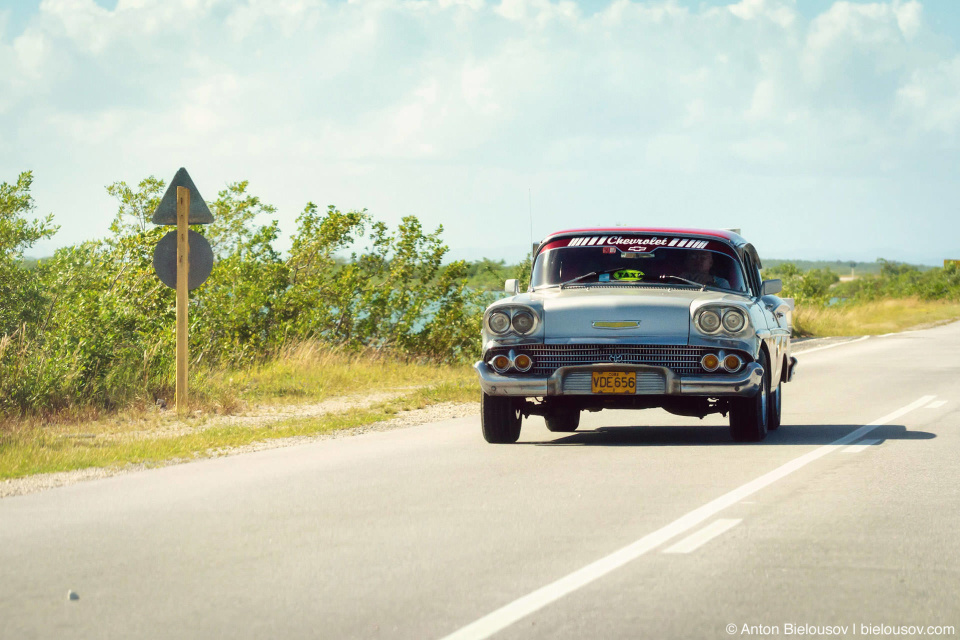 Cuba classic Chevy taxi