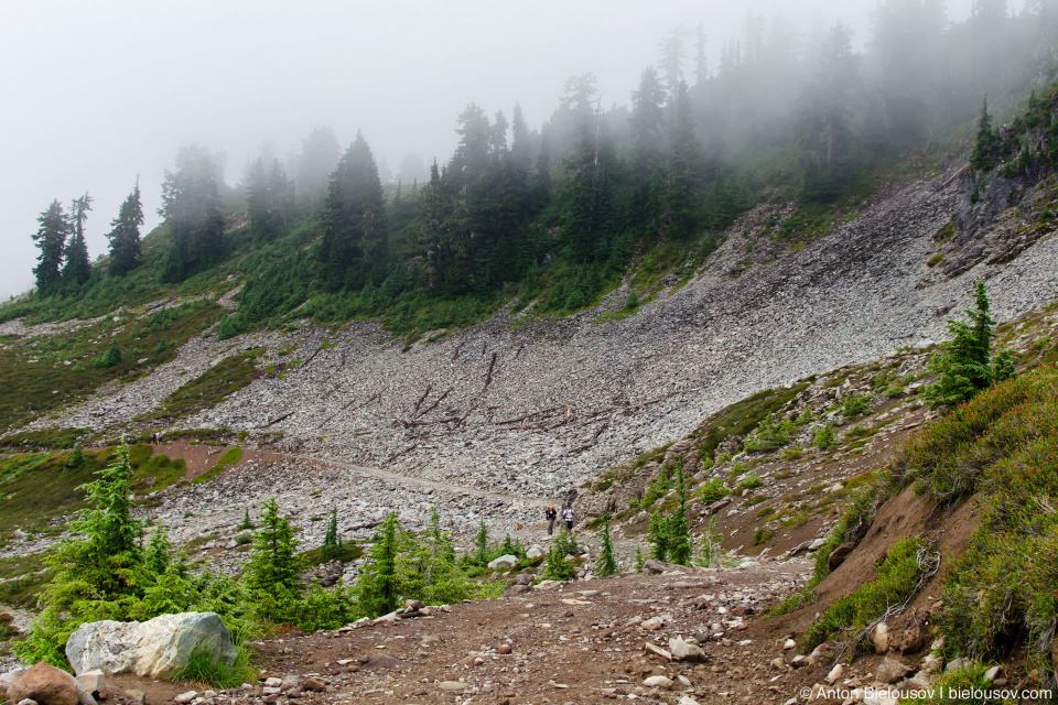 Elfin Lake trail at Round mountain