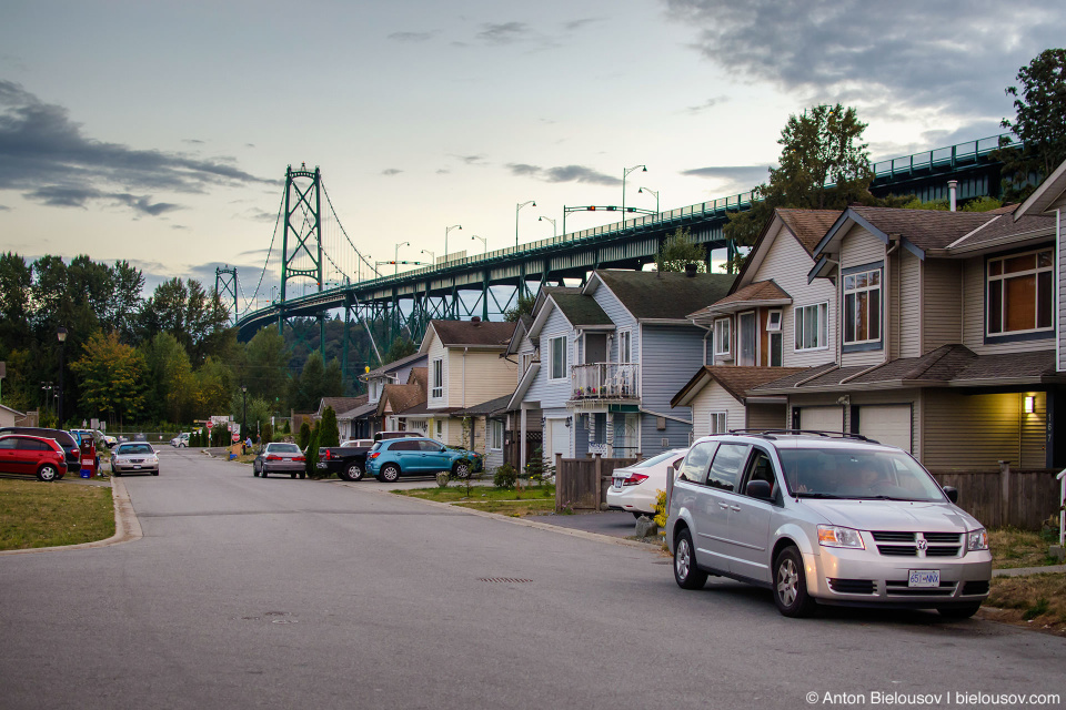 Xwemelch'stn Squamish Nation Reservation under Lions Gate Bridge (Vancouver, BC)