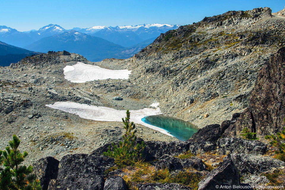 Ледники на юго-восточном склоне Вистлера (Whistler, BC)