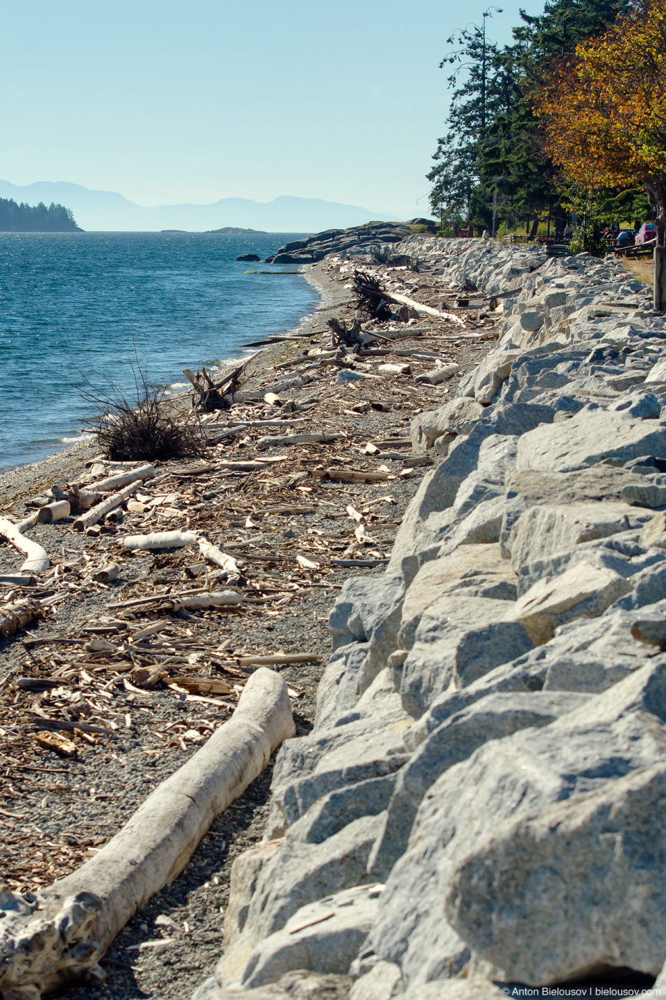 Sechelt, BC — пляж со стороны моря