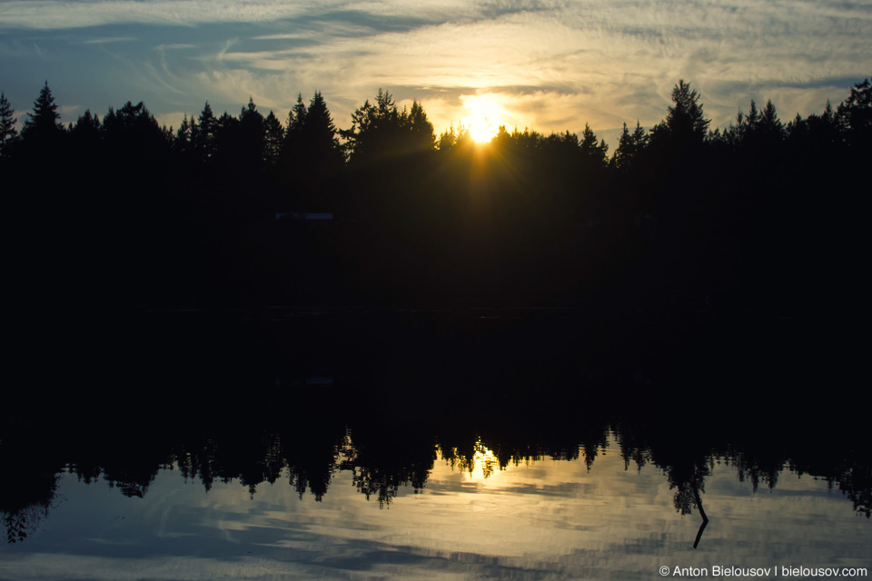 Ruby Lake Sunset (Sunshine Coast, BC)