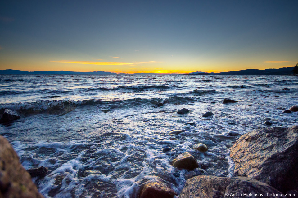 Sunset on a Sunshine Coast beach