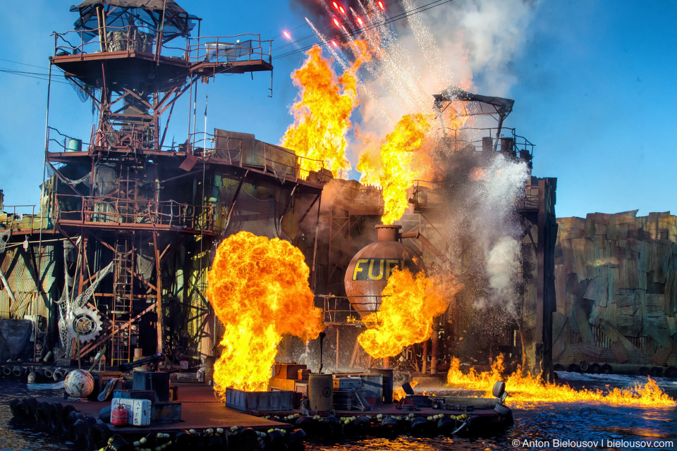 Water World Show at Universal Studios Backlot, Hollywood, CA