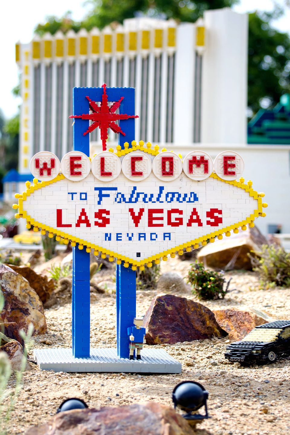 Las Vegas Welcome Sign in Legoland Miniland USA