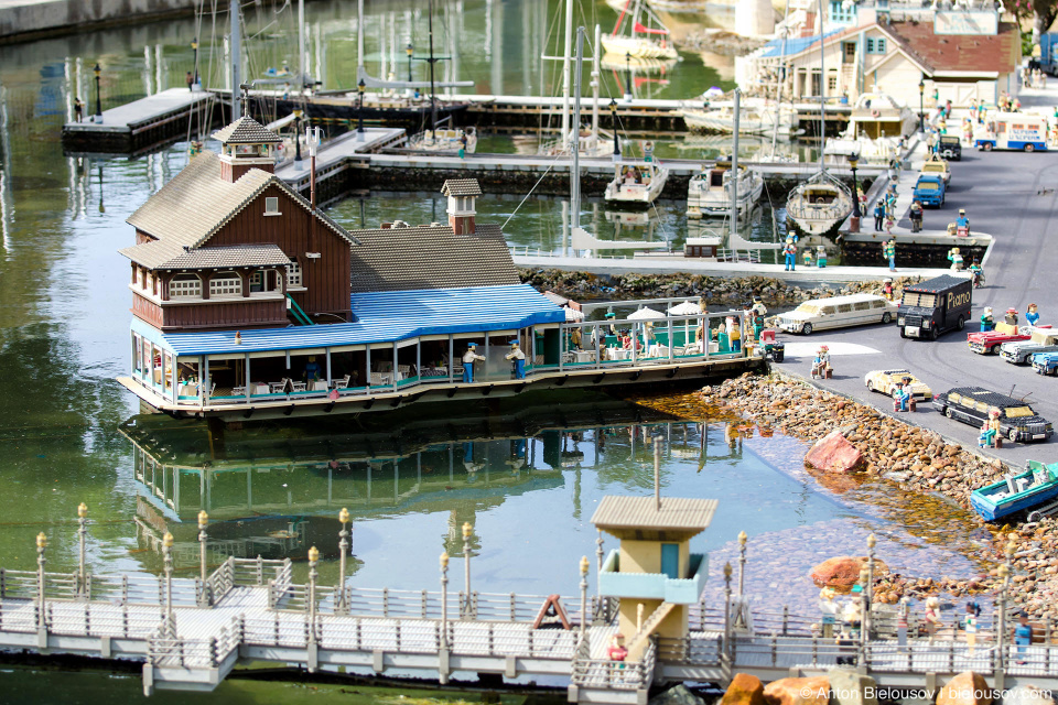 New England port in Miniland USA — Legoland, California