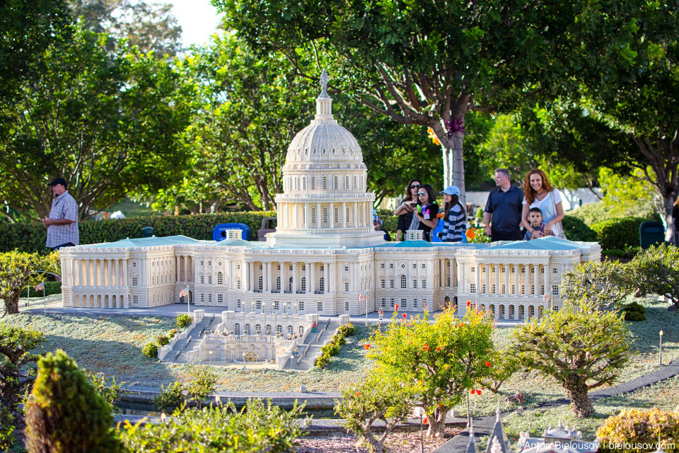 US Capitol in Legoland's Miniland USA