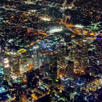 Los Angeles Downtown at night Los Angeles Downtown at night