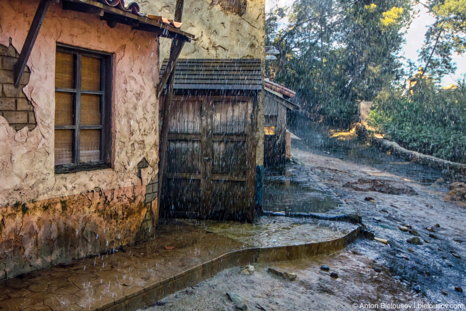 Old Mexico Rain at Universal Studios Backlot, Hollywood, CA