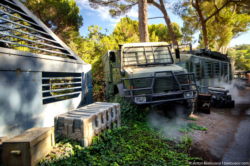 Transformers Trucks at Universal Studios Backlot, Hollywood, CA