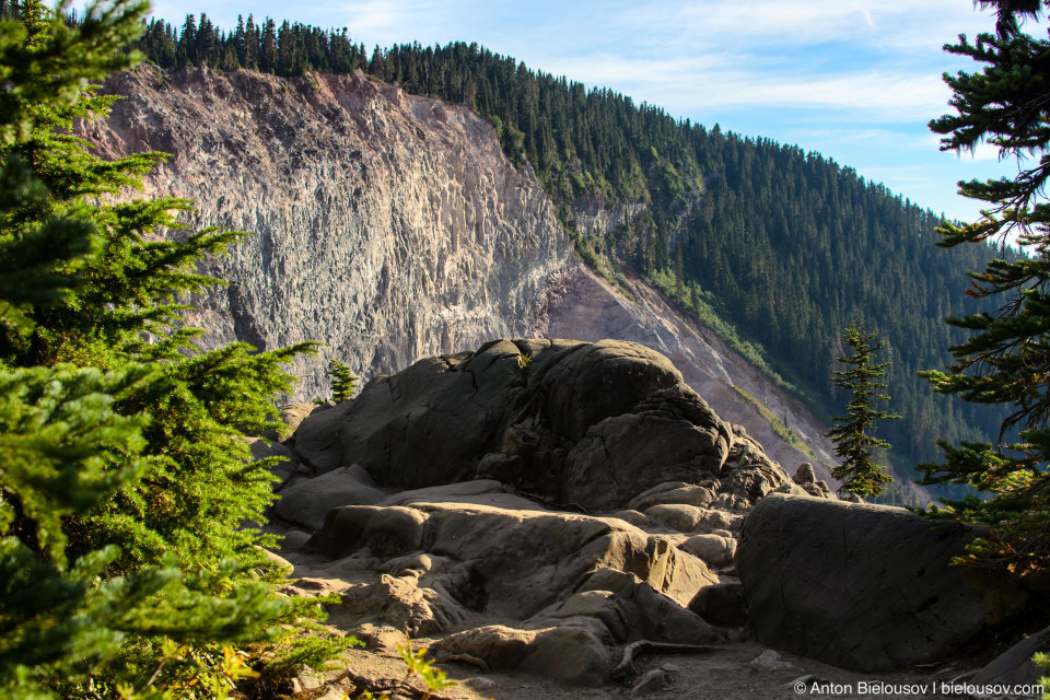 The Barrier (lava dam from Mount Price)