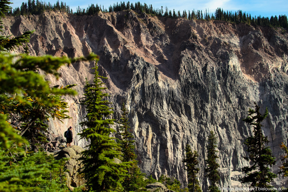 The Barrier (lava dam from Mount Price) on Garibaldi Lake