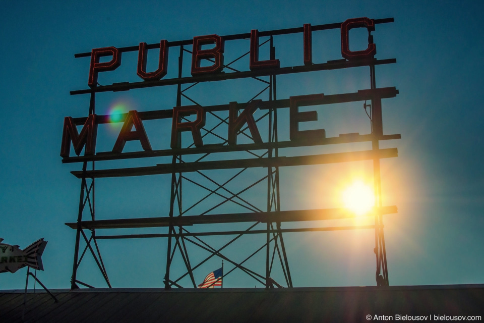 Pike Place: Public Market Sign (Seattle, WA)