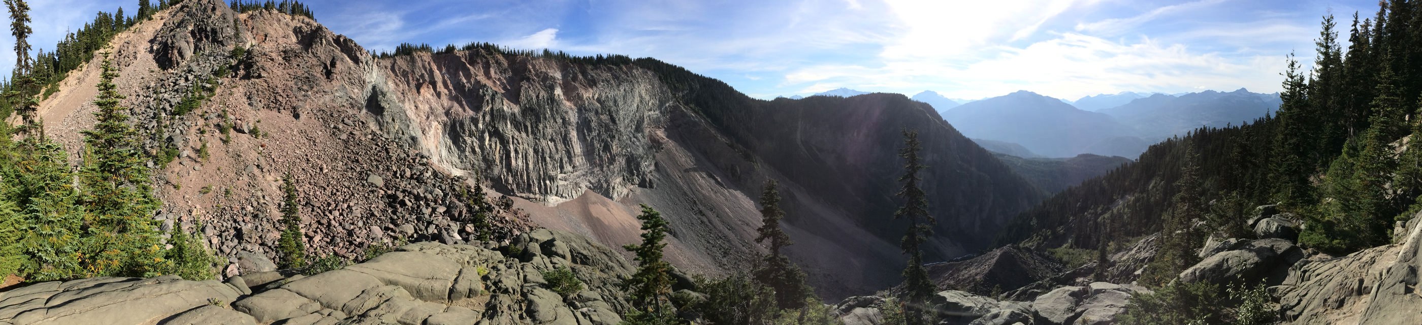 The Barrier lava dam panorama