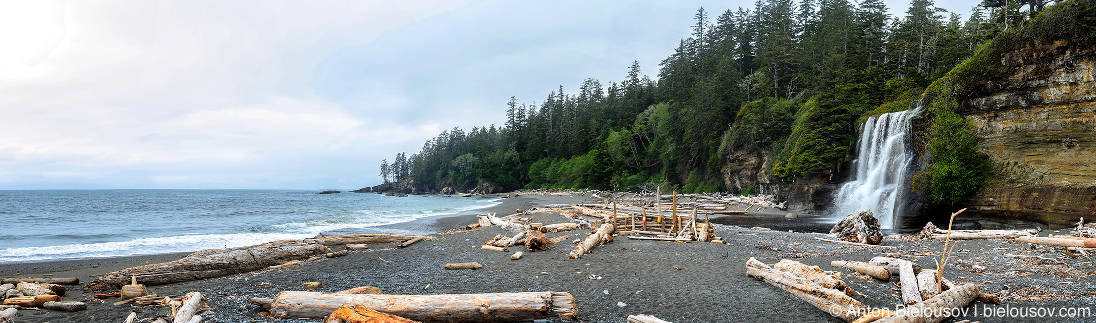 West Coast Trail: Tsusiat Falls Panorama (25km)