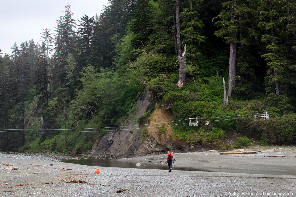 Carmanah Creek cable car