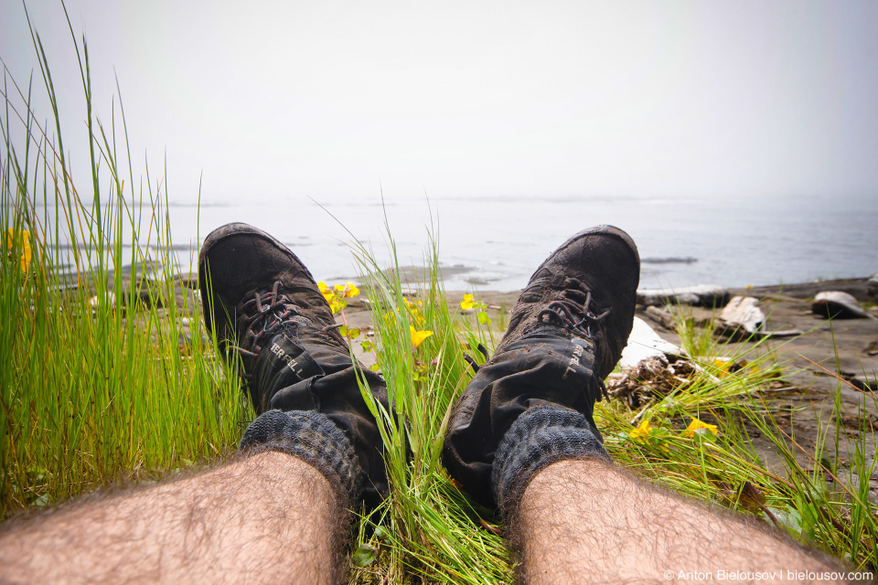 Гамаши (gaiters) — незаменимая вещь на West Coast Trail