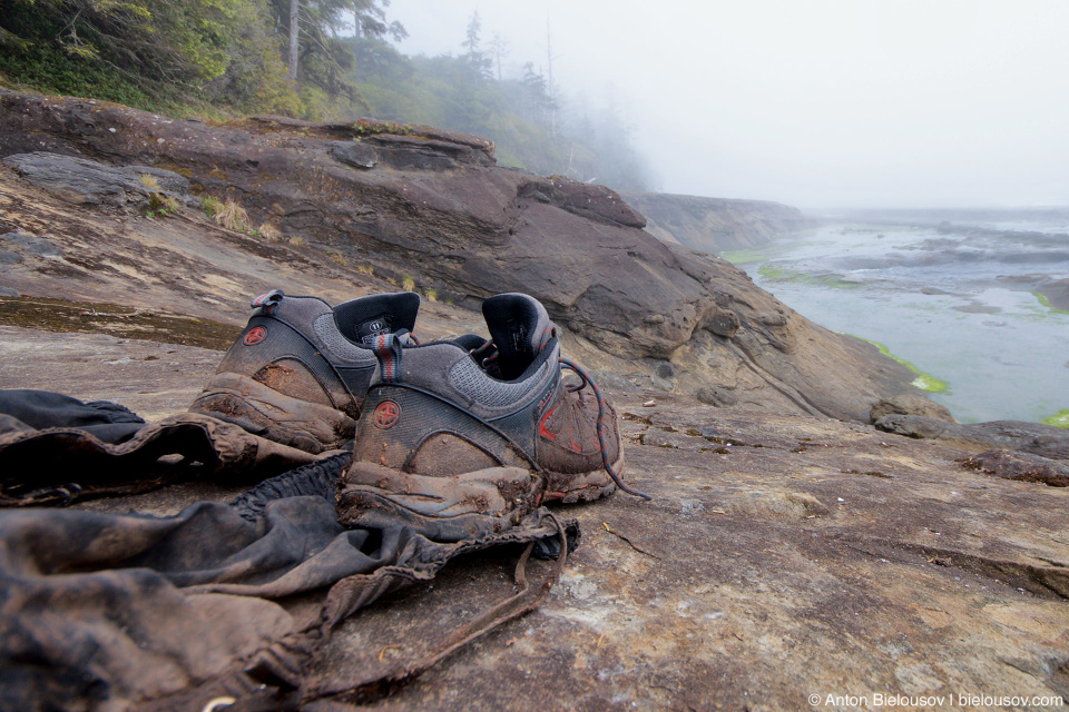 Грязные ботинки на West Coast Trail