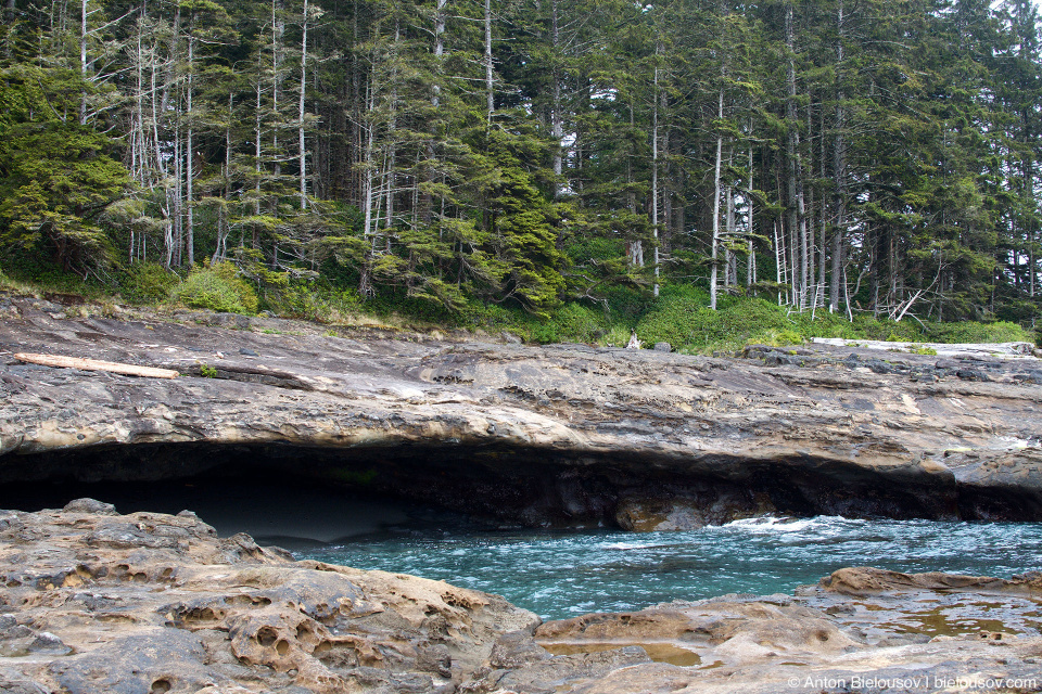 West Coast Trail surge channels