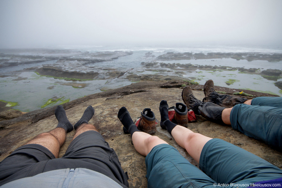 В ожидании отлива (West Coast Trail, 66 km)