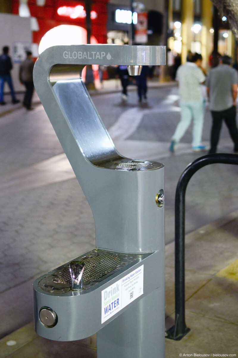 Tap water (3rd St. Promenade, Santa Monica, CA)