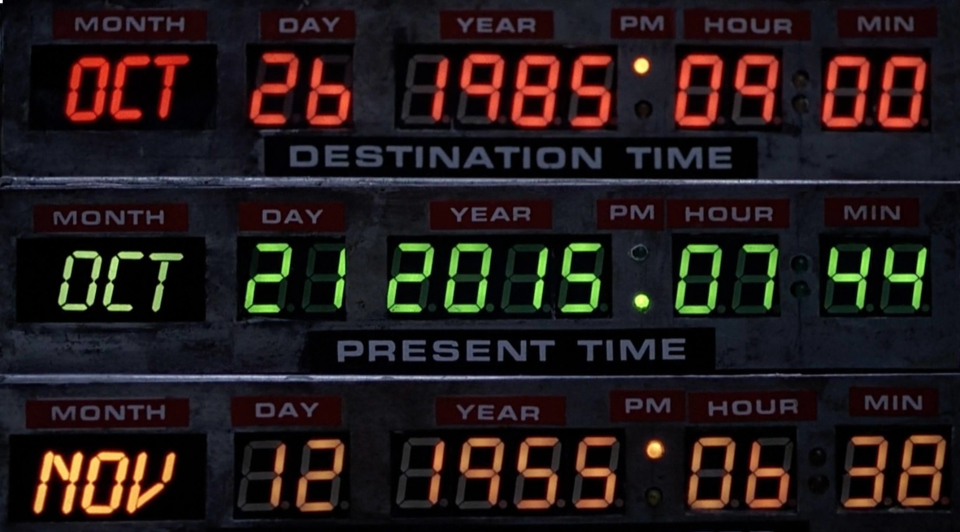 My son was born on the Back to the Future date: October 21, 2015