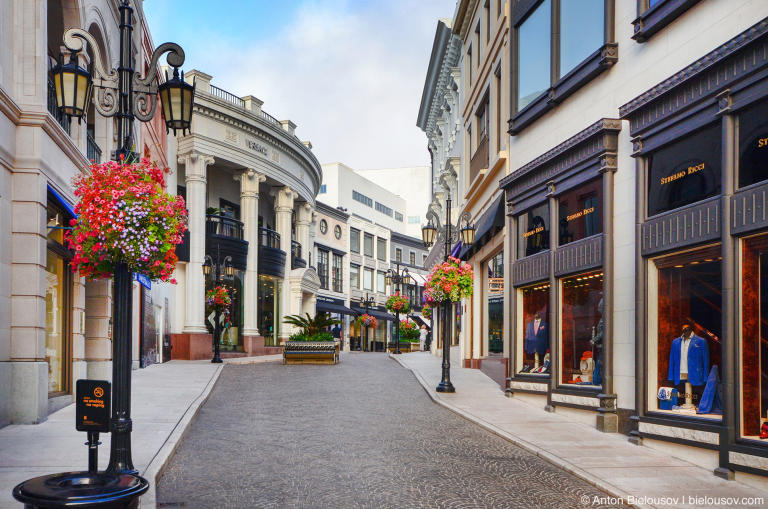 Бутики на Rodeo Drive, Beverly Hills, CA