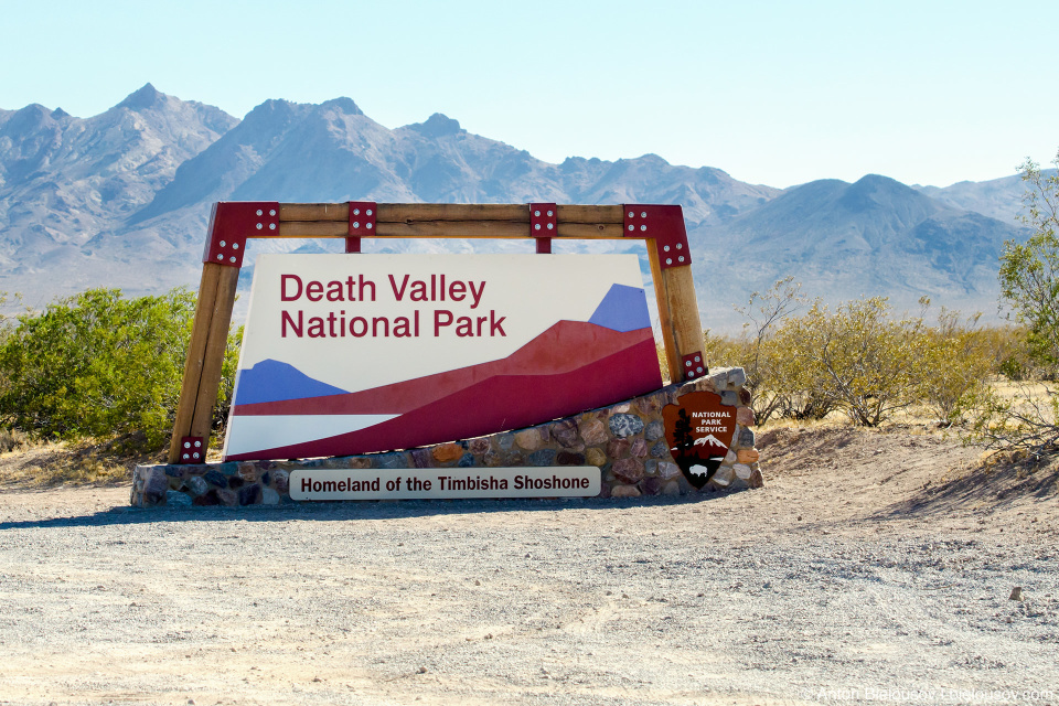 Death Valley National Park Welcome Sign