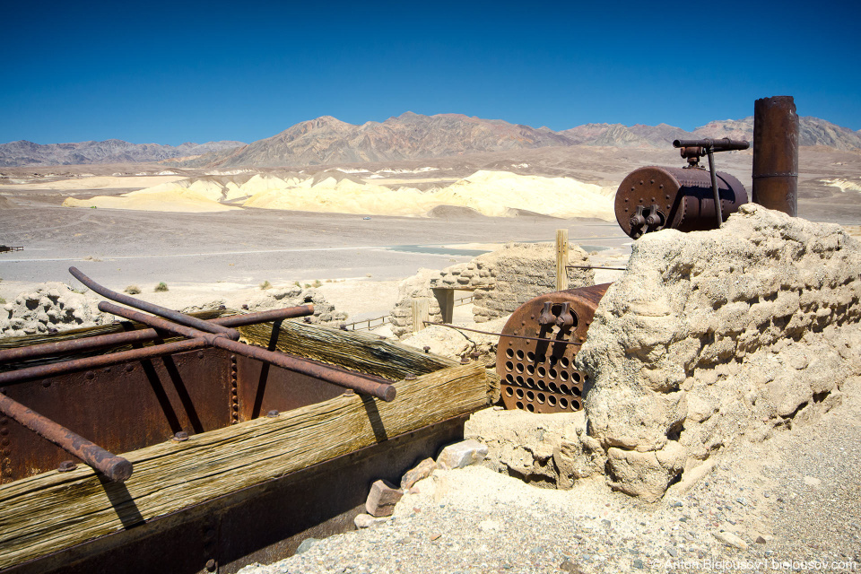 Harmony Borax Works ghost town, Death Valley, CA