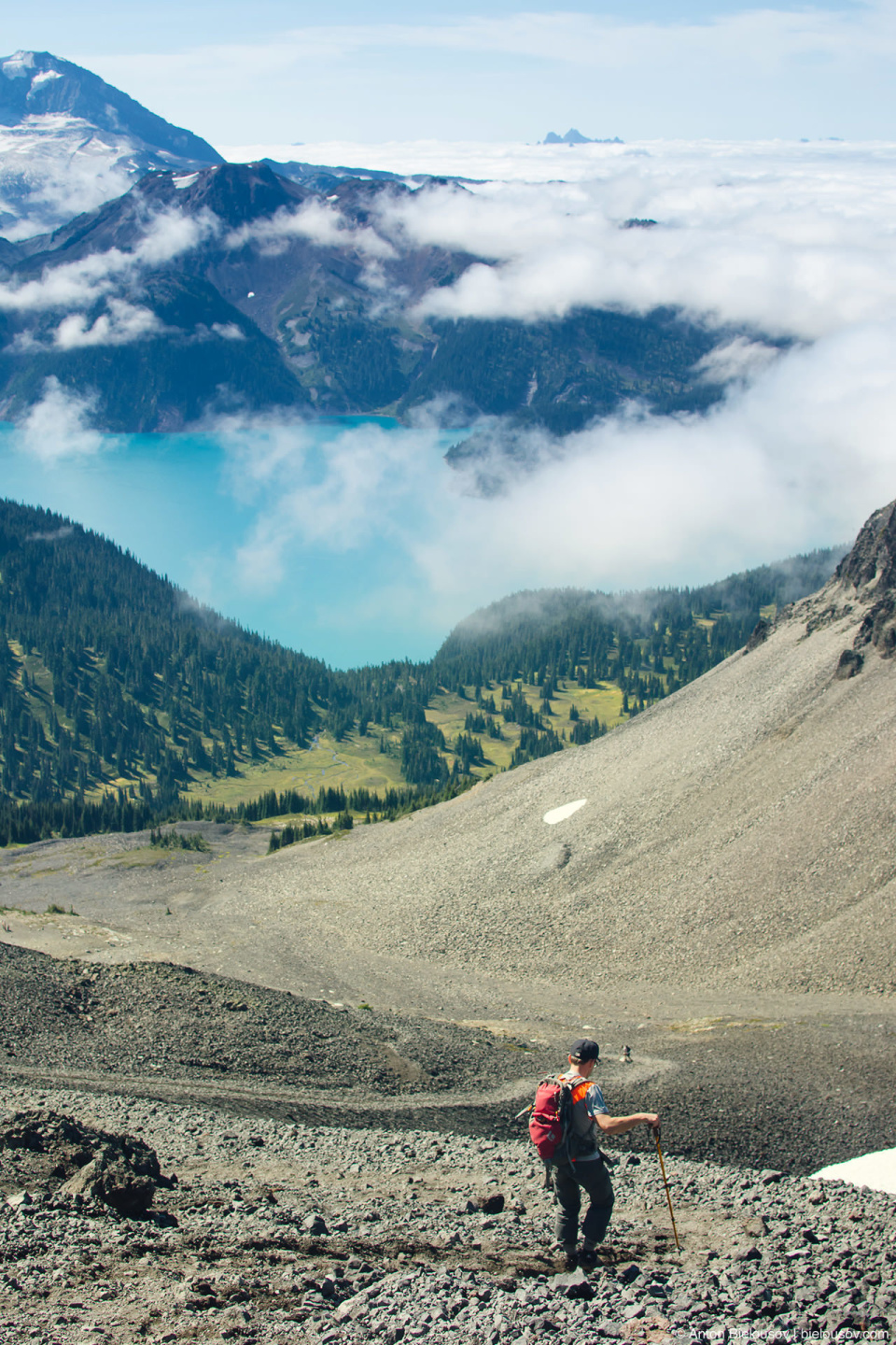 Hiking trail to Black Tusk