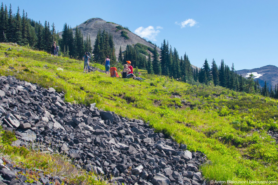 Hiking trail to Black Tusk