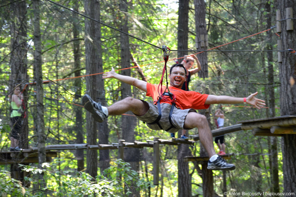 WildPlay Monkido zip-line, Parksville, BC