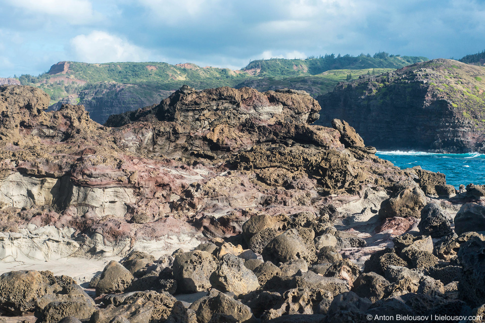 Basalt pillows at Nakalele Blowhole (Maui, HI)