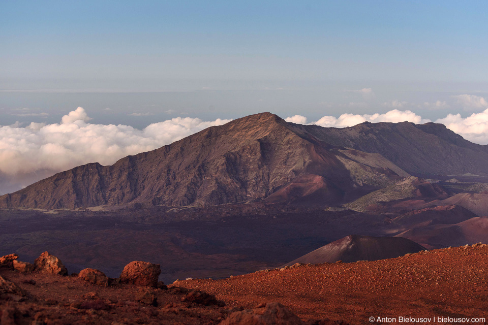 Haleakala Crater landscape at sunset (Maui, HI)