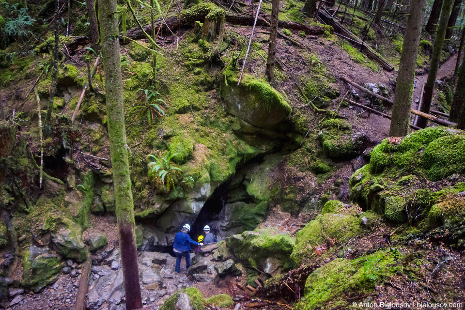 Horne Lake Cave entrance (Vancouver Island, BC)